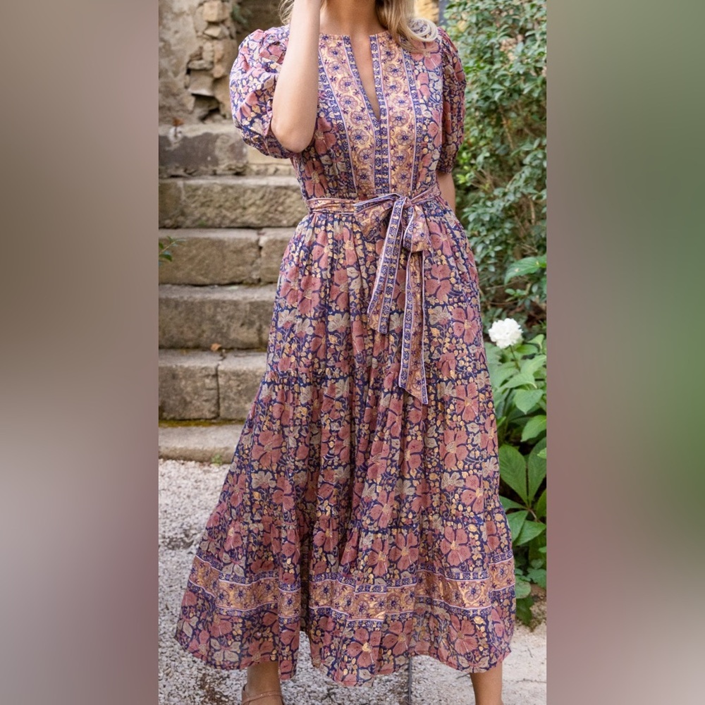 OLIPHANT “Matera Puff Sleeve Maxi Dress”. New with tags.